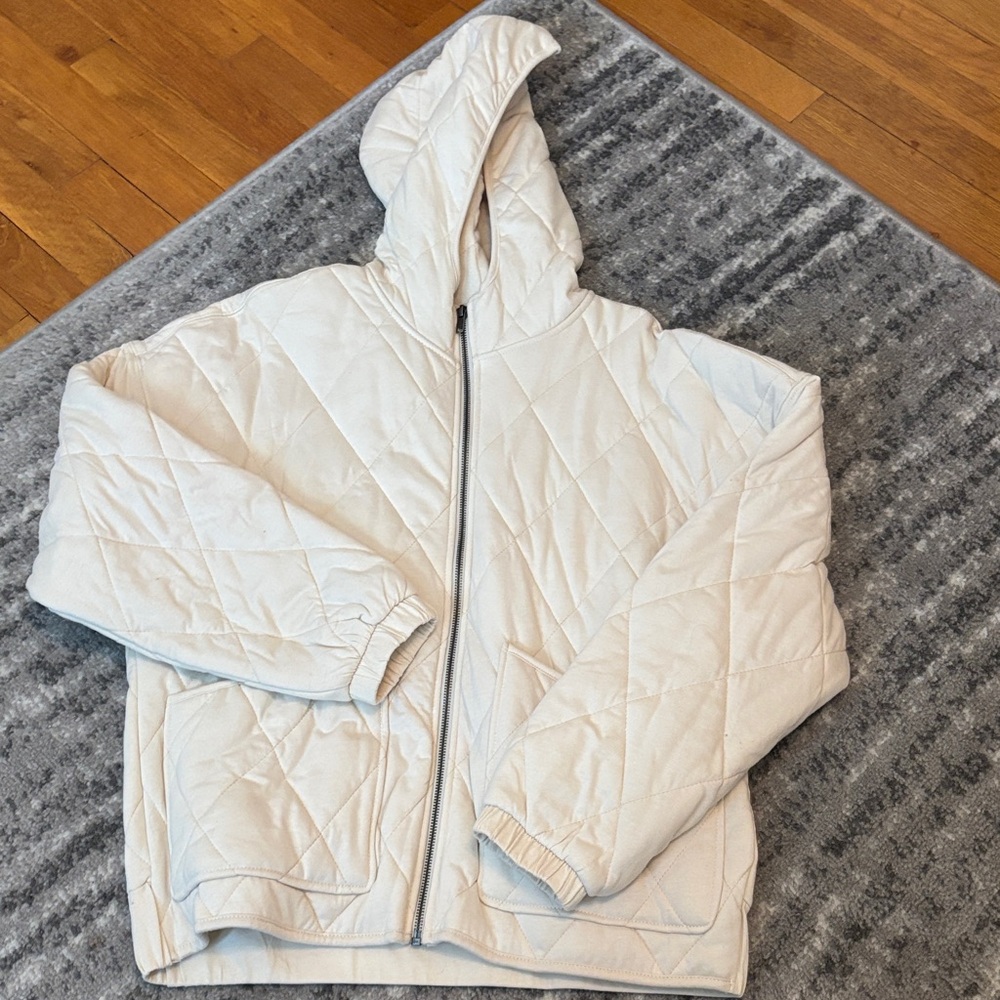 Wild Fable Cream Quilted Jacket